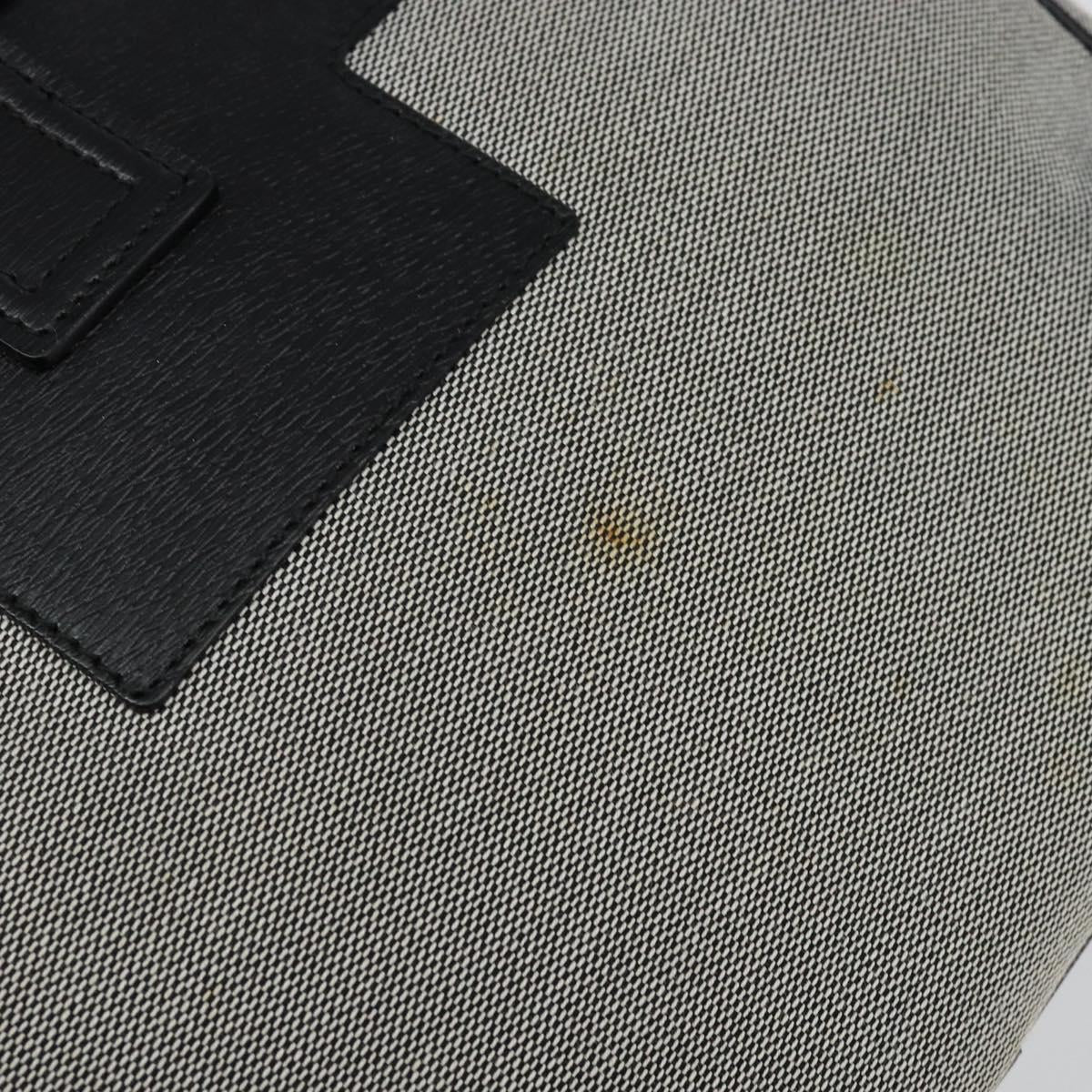 GUCCI Hand Bag Canvas Gray Gold 001 5155 Auth BA7115