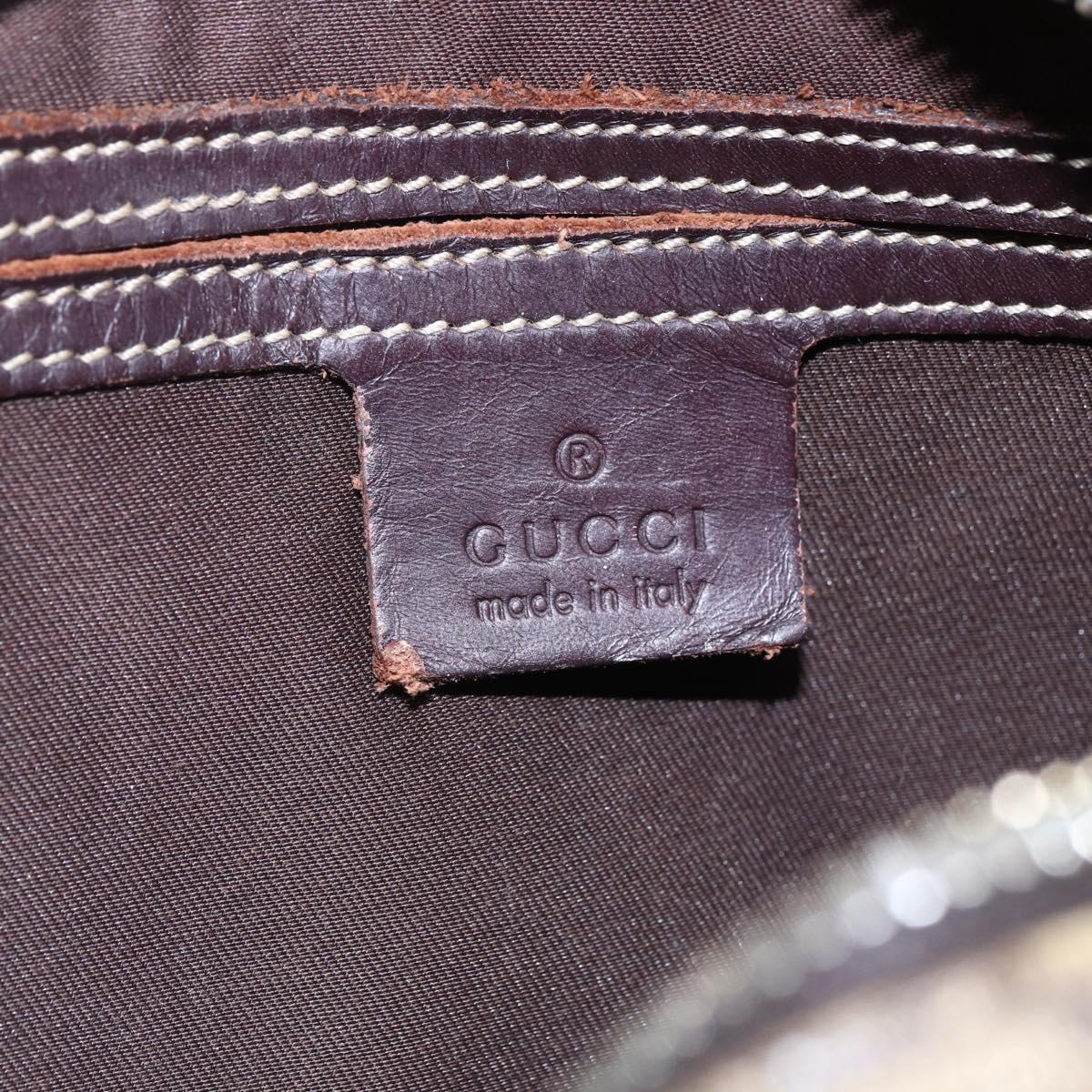 GUCCI GG Supreme Shoulder Bag PVC Beige Gold 201447 Auth BA7119