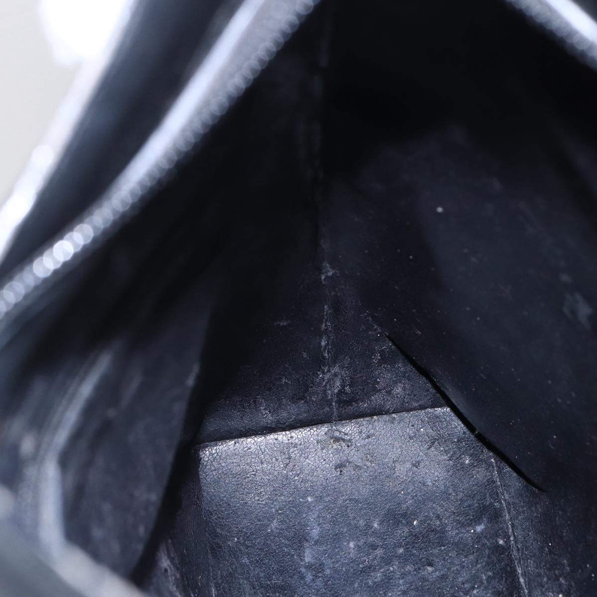 GUCCI Bamboo Shoulder Bag Leather Black Gold 001 3007 Auth BA7130