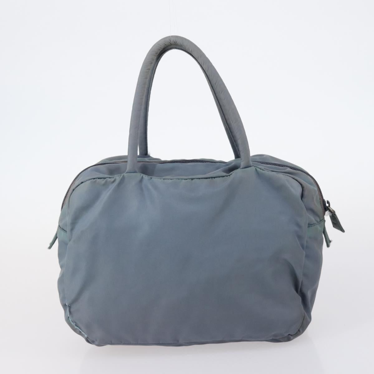 PRADA Tote Bag Leather Nylon 2Set Red Blue Auth BA7150