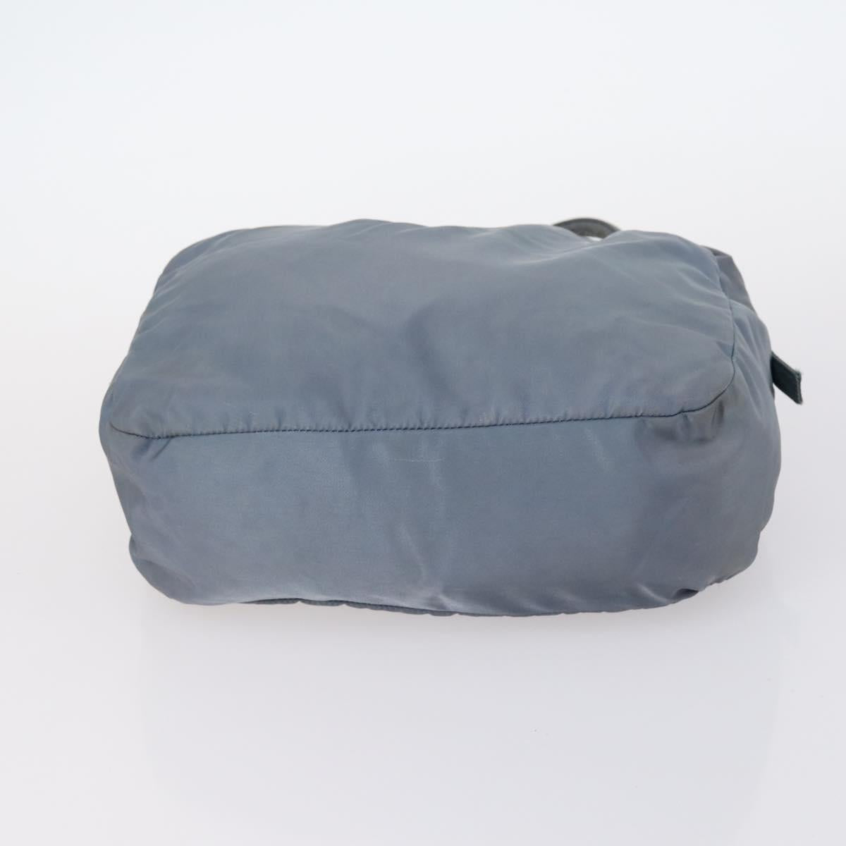 PRADA Tote Bag Leather Nylon 2Set Red Blue Auth BA7150