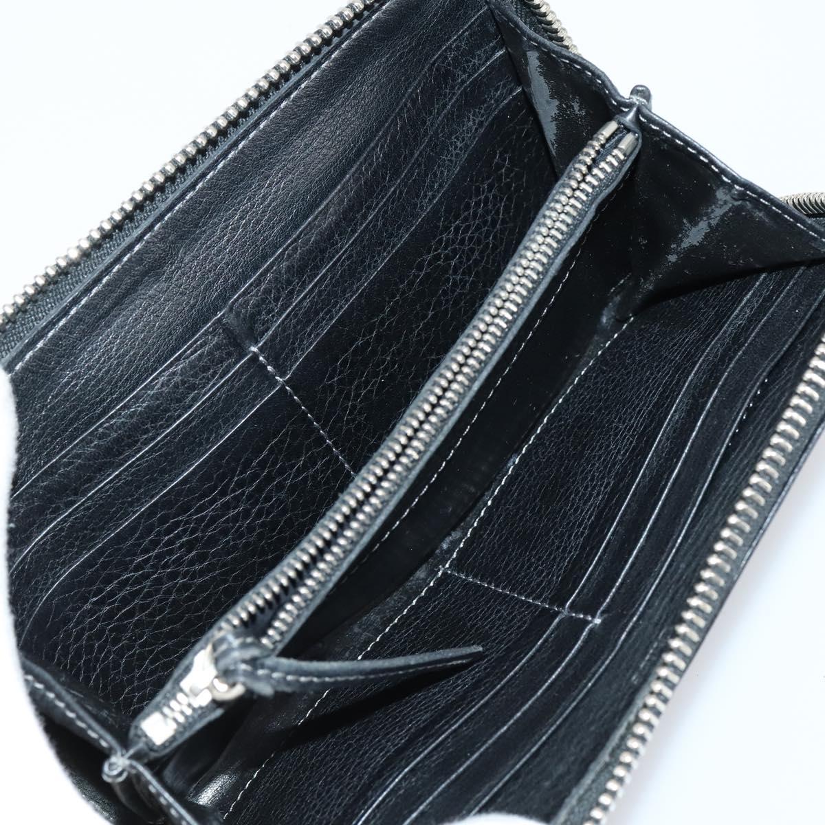 Chloe Hand Bag Leather 2Set Black Silver Auth BA7152