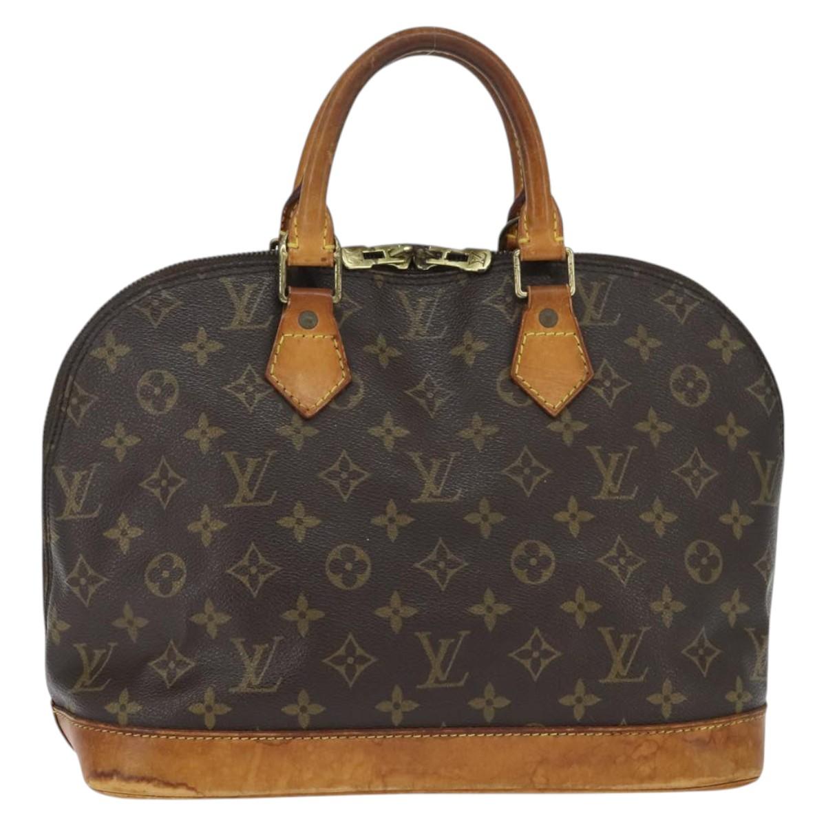 LOUIS VUITTON Monogram Alma Hand Bag M51130 LV Auth BA7155