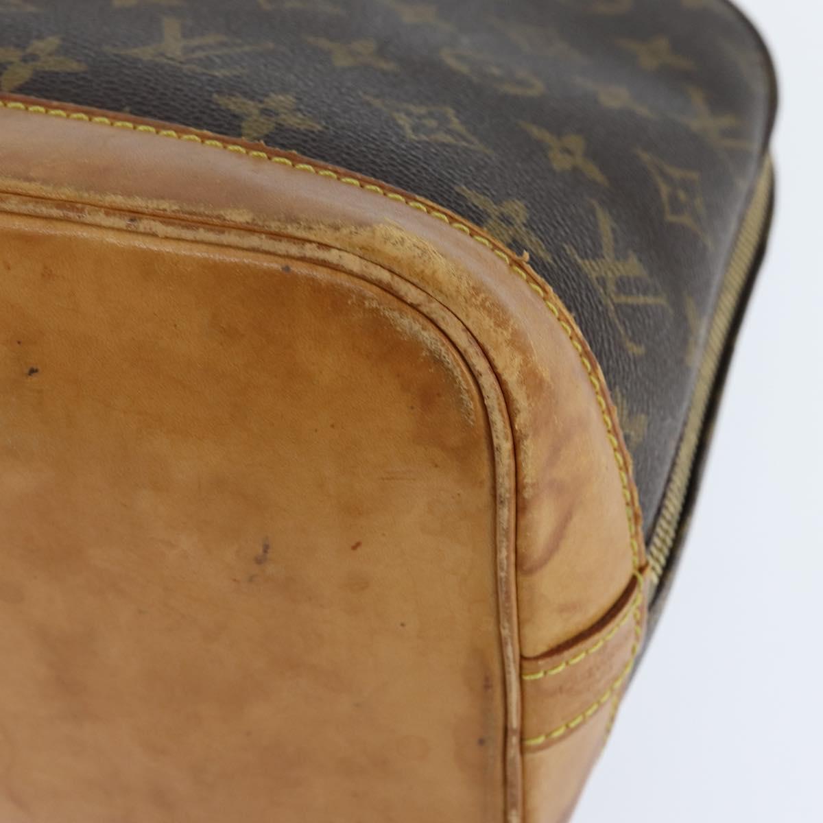 LOUIS VUITTON Monogram Alma Hand Bag M51130 LV Auth BA7156