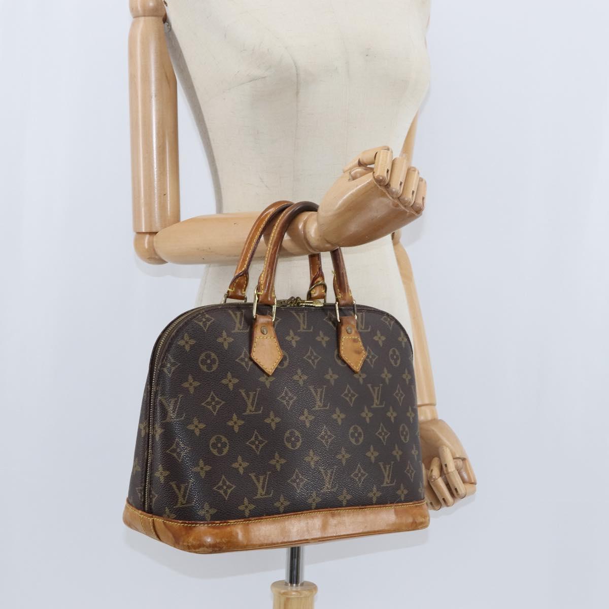 LOUIS VUITTON Monogram Alma Hand Bag M51130 LV Auth BA7156