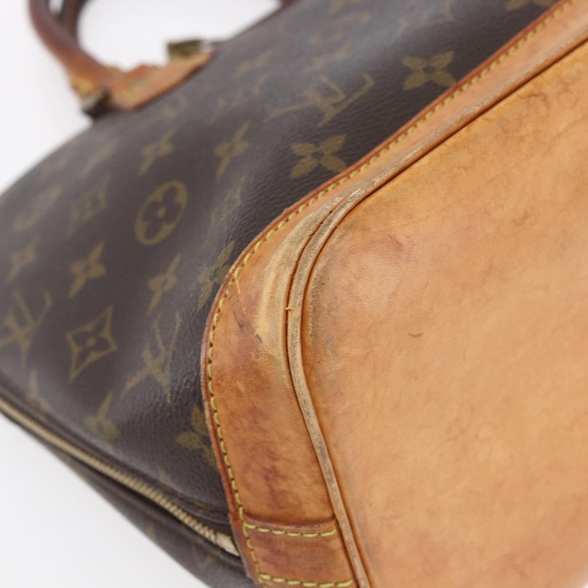 LOUIS VUITTON Monogram Alma Hand Bag M51130 LV Auth BA7157