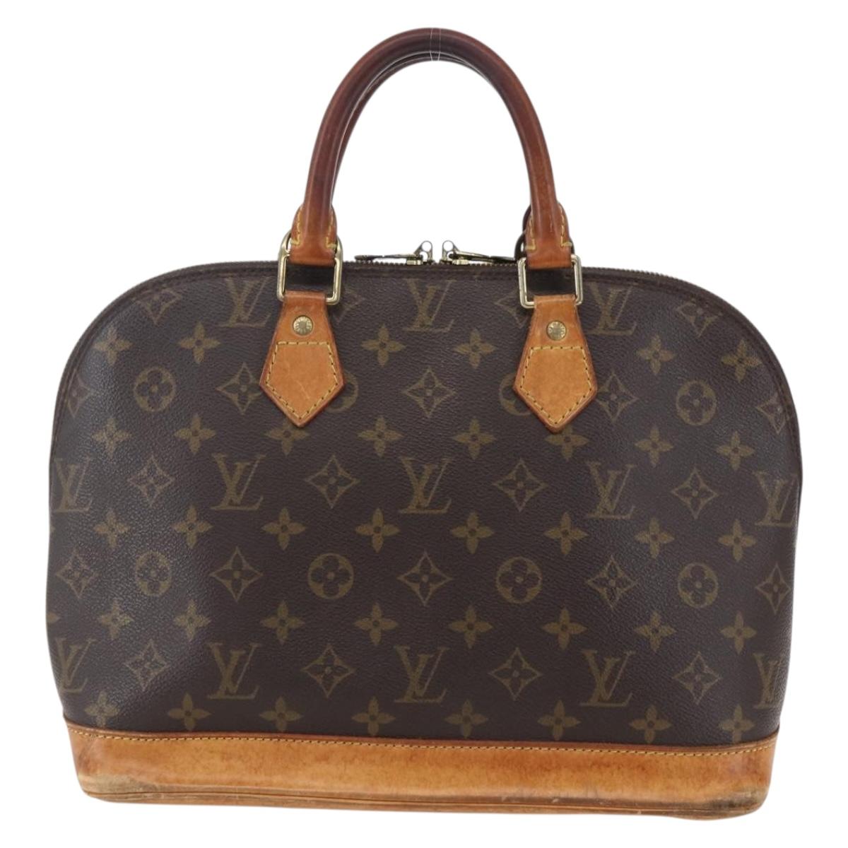 LOUIS VUITTON Monogram Alma Hand Bag M51130 LV Auth BA7157