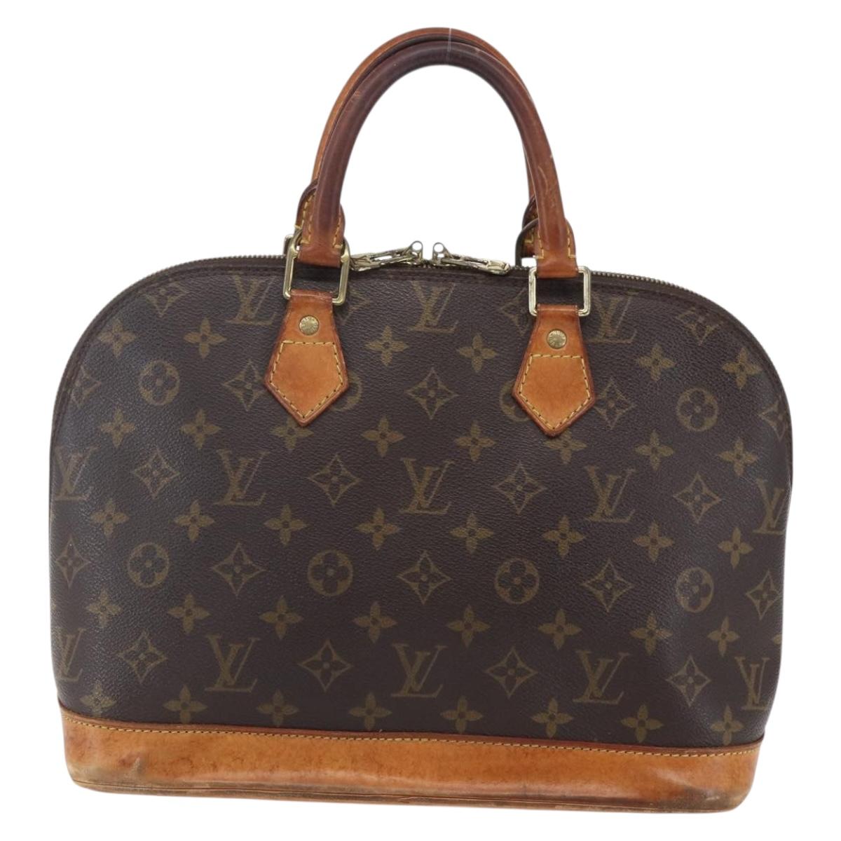LOUIS VUITTON Monogram Alma Hand Bag M51130 LV Auth BA7157