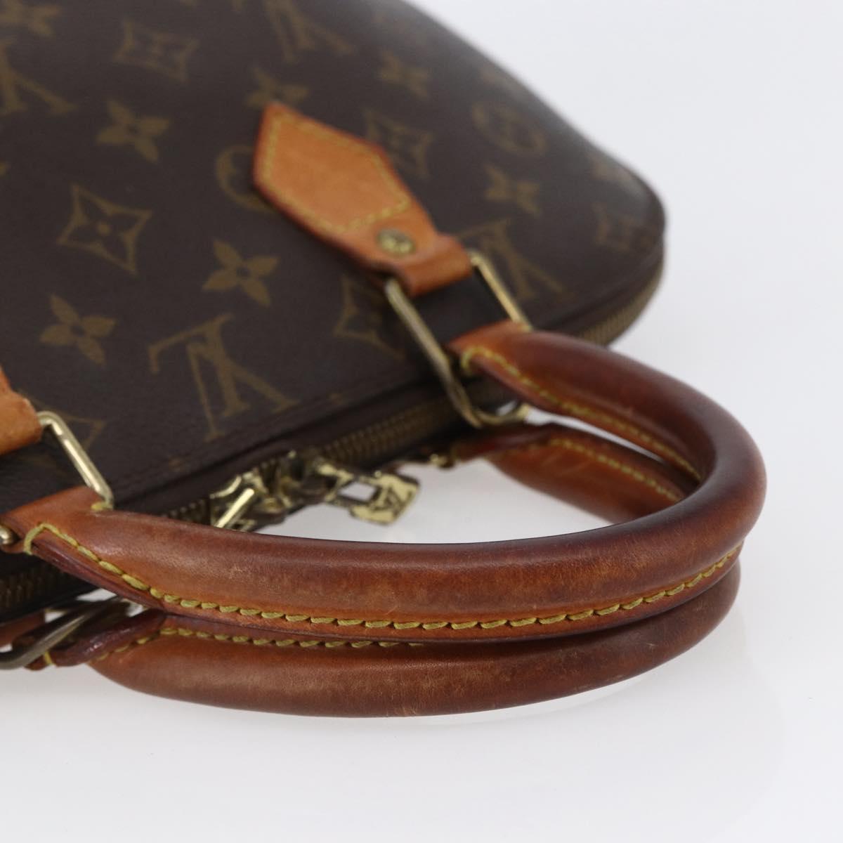 LOUIS VUITTON Monogram Alma Hand Bag M51130 LV Auth BA7157