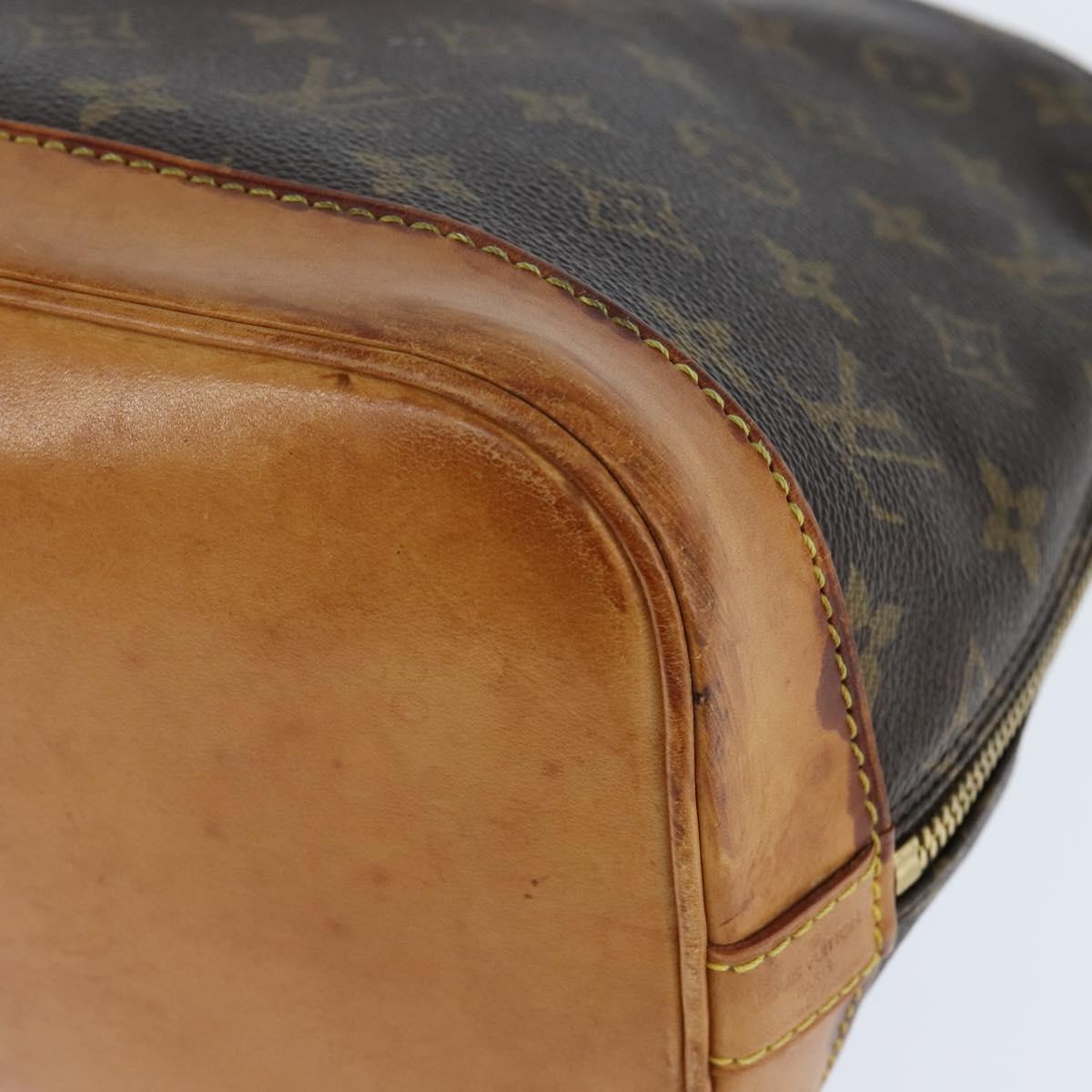 LOUIS VUITTON Monogram Alma Hand Bag M51130 LV Auth BA7158