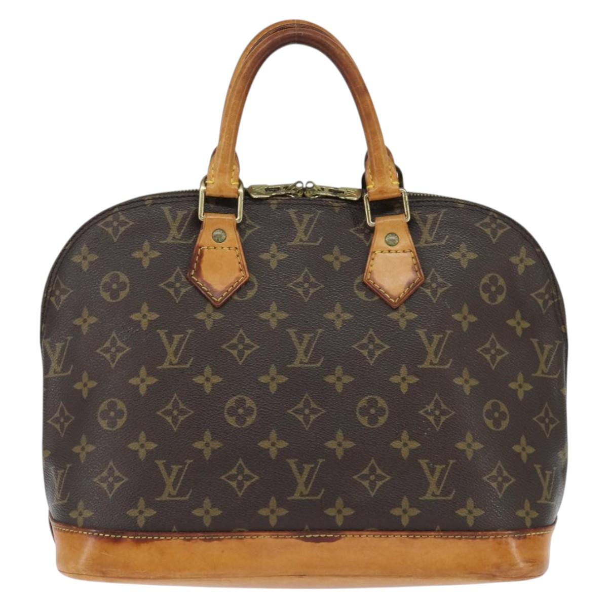 LOUIS VUITTON Monogram Alma Hand Bag M51130 LV Auth BA7158
