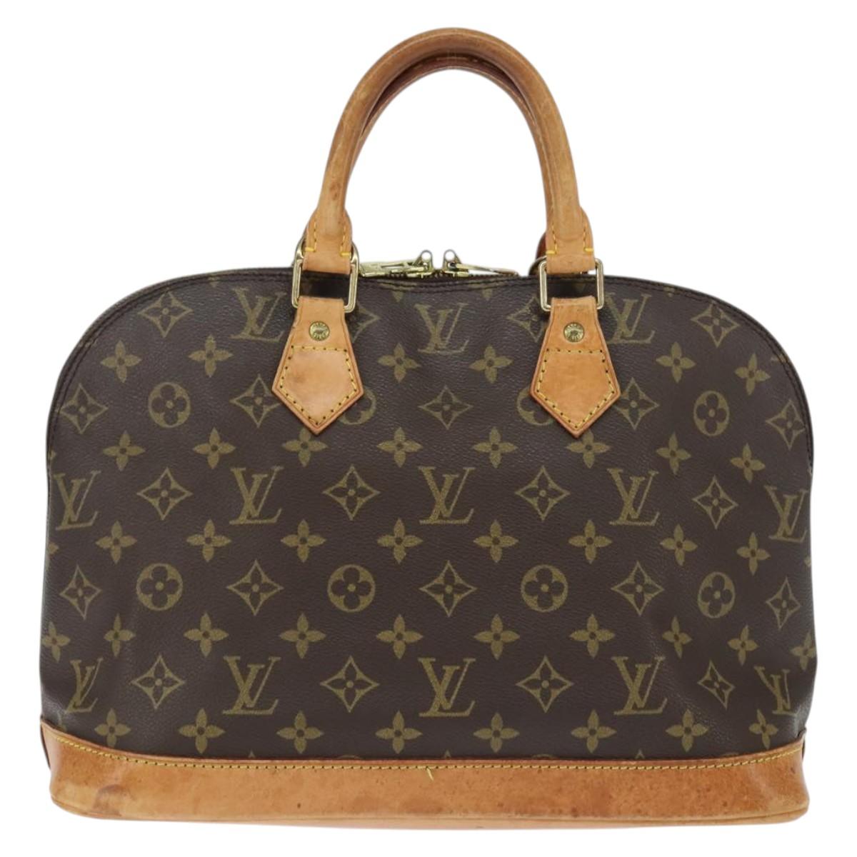 LOUIS VUITTON Monogram Alma Hand Bag M51130 LV Auth BA7160