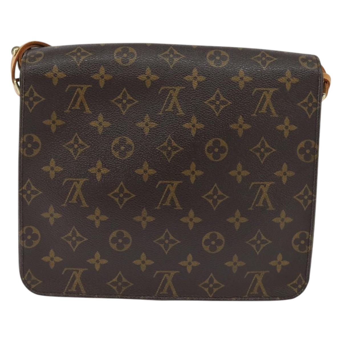 LOUIS VUITTON Monogram Cartouchiere GM Shoulder Bag M51252 LV Auth BA7168