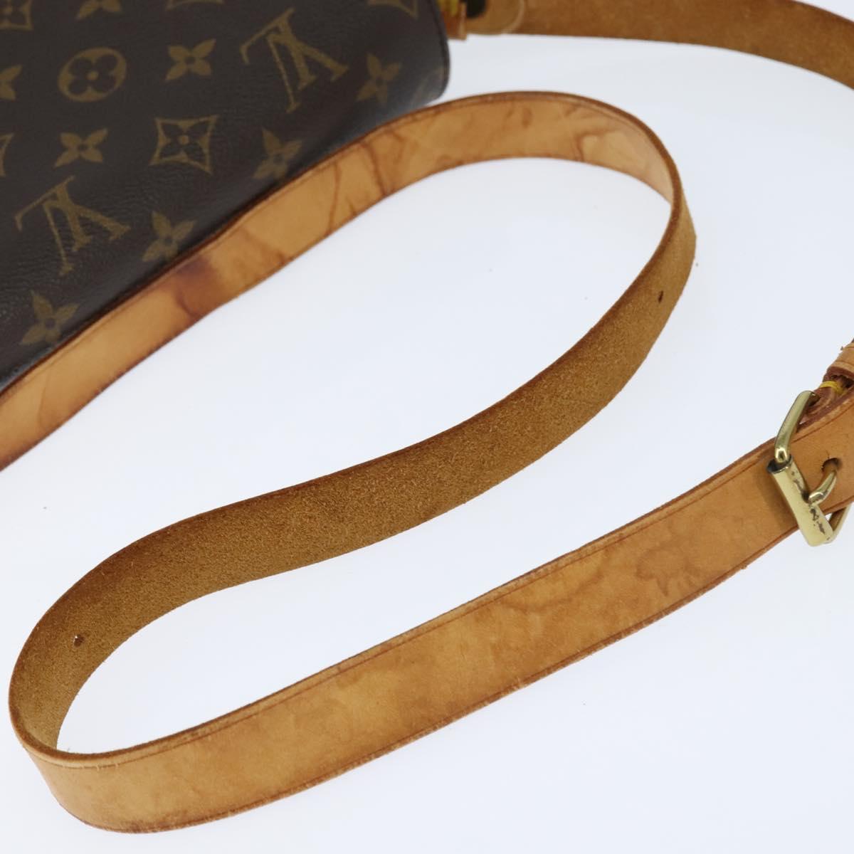 LOUIS VUITTON Monogram Cartouchiere GM Shoulder Bag M51252 LV Auth BA7168