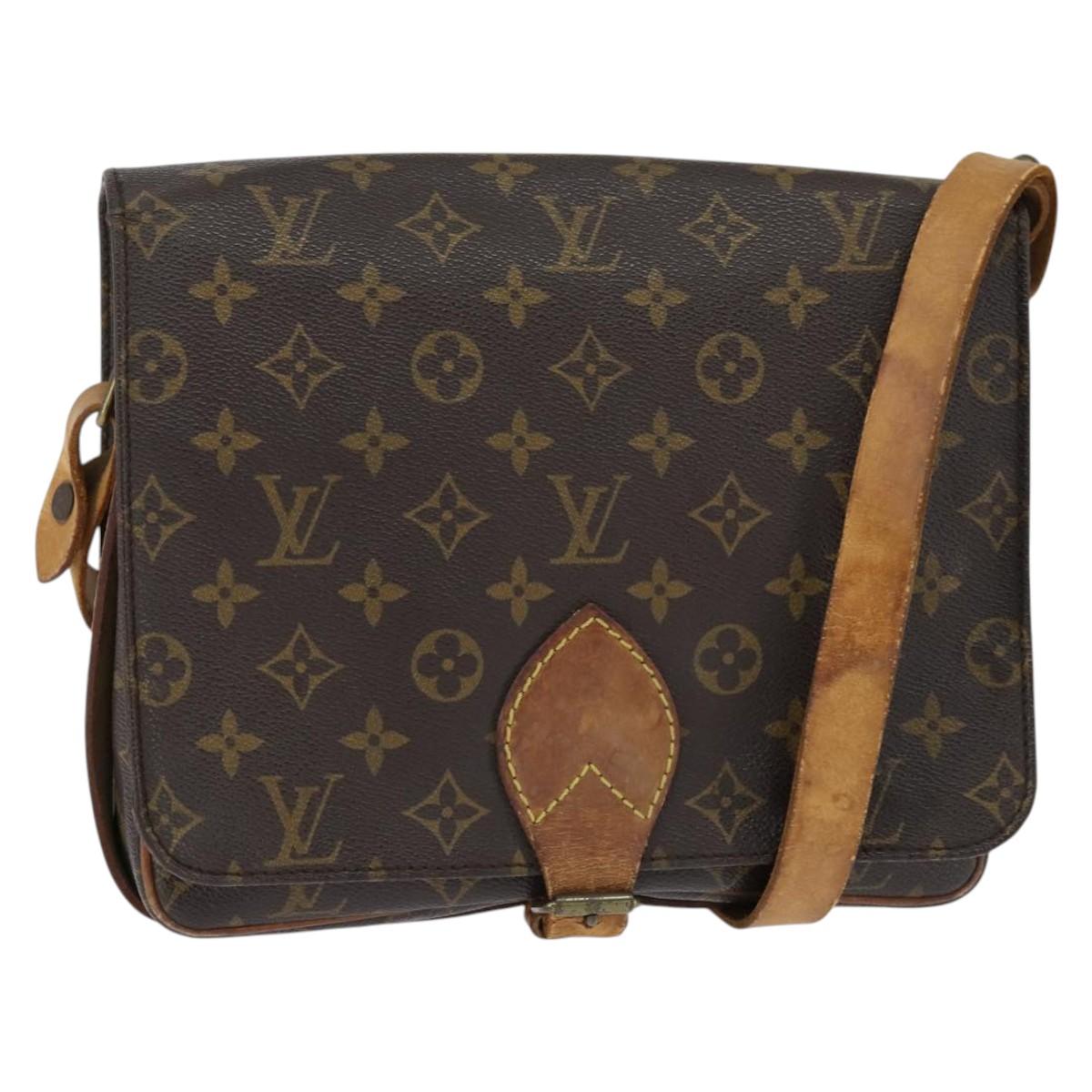 LOUIS VUITTON Monogram Cartouchiere GM Shoulder Bag M51252 LV Auth BA7169