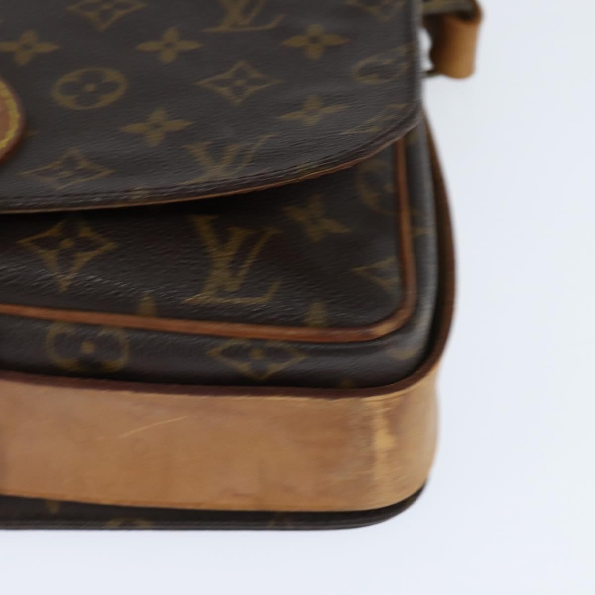 LOUIS VUITTON Monogram Cartouchiere GM Shoulder Bag M51252 LV Auth BA7169