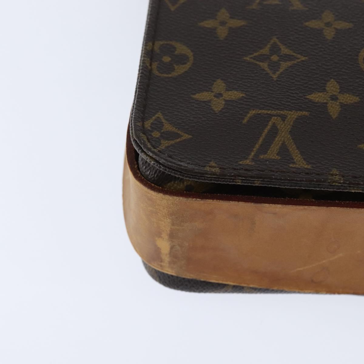 LOUIS VUITTON Monogram Cartouchiere GM Shoulder Bag M51252 LV Auth BA7169