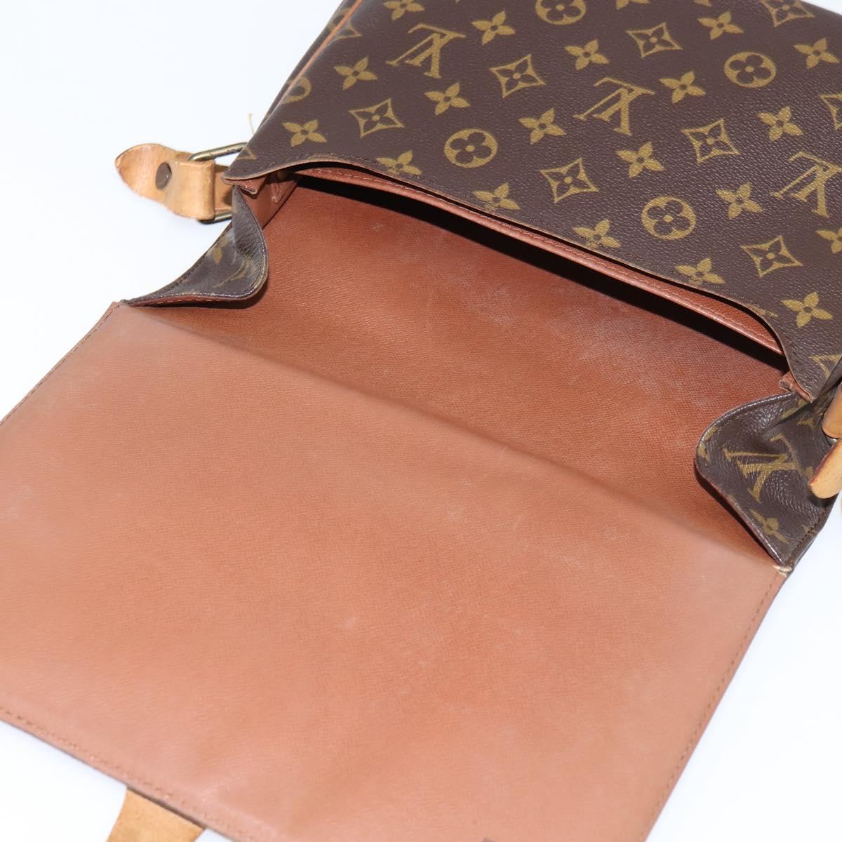 LOUIS VUITTON Monogram Cartouchiere GM Shoulder Bag M51252 LV Auth BA7169