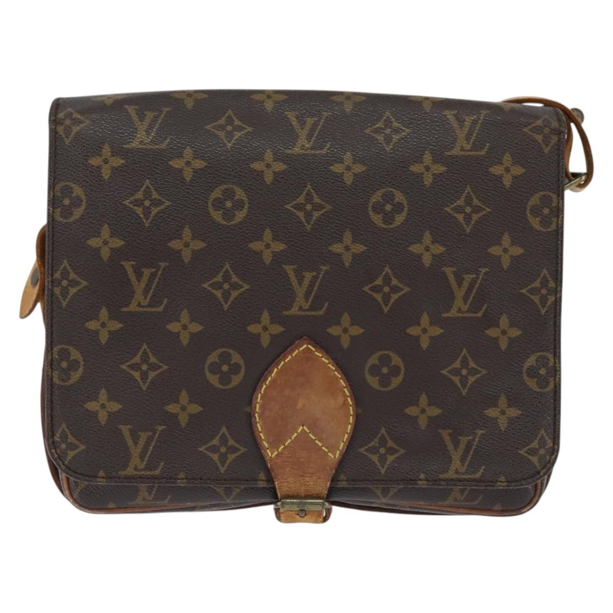 LOUIS VUITTON Monogram Cartouchiere GM Shoulder Bag M51252 LV Auth BA7169