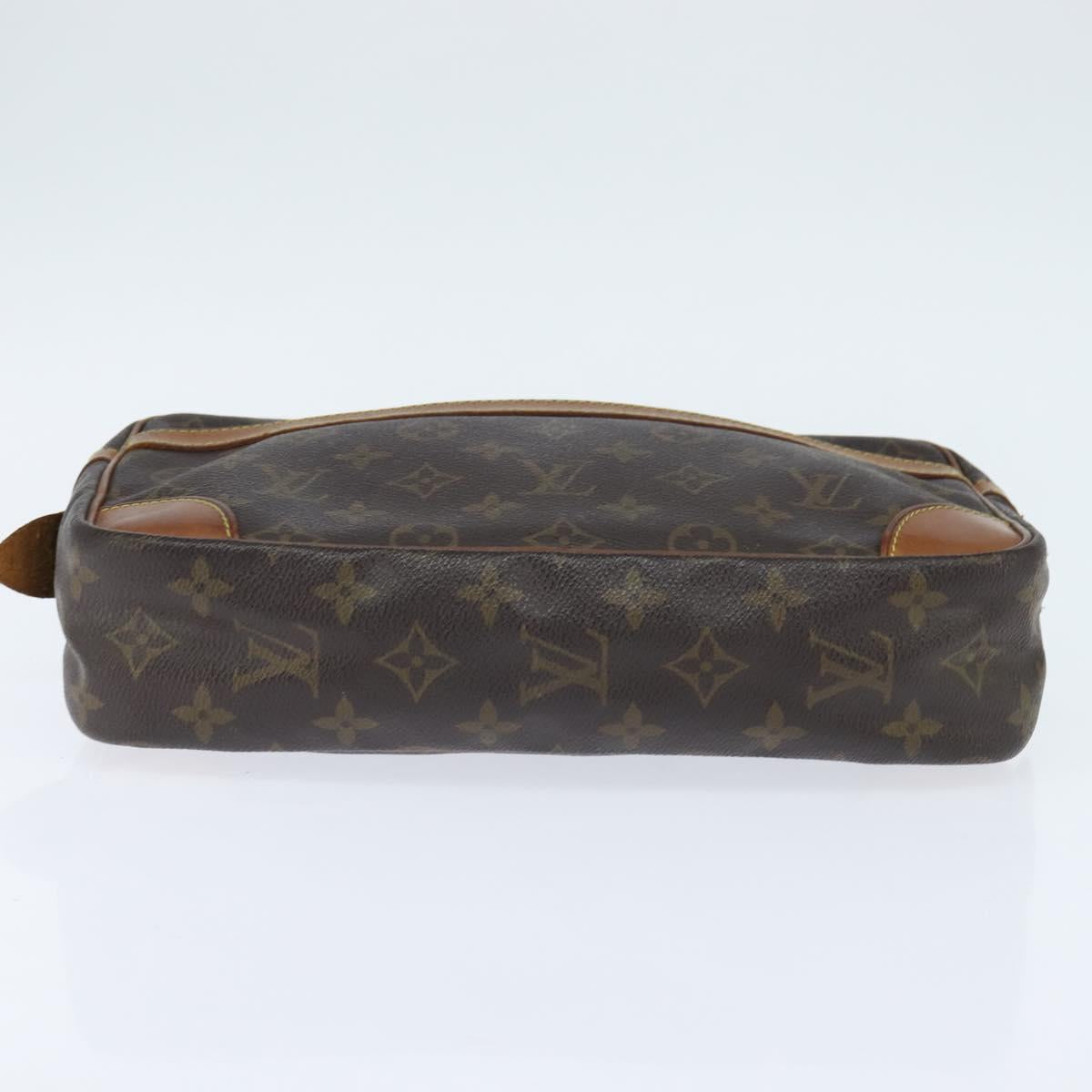 LOUIS VUITTON Monogram Compiegne 28 Clutch Bag M51845 LV Auth BA7171