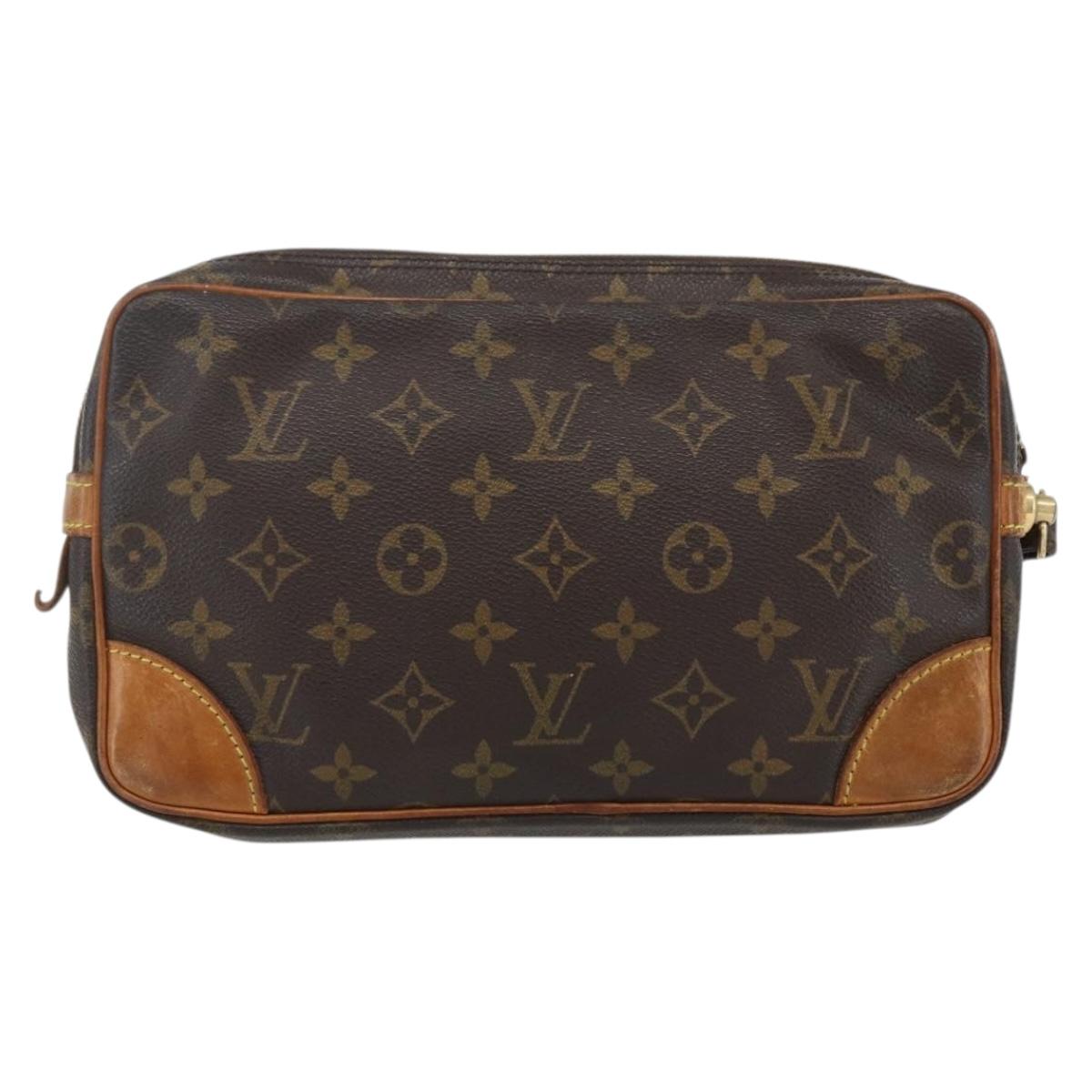 LOUIS VUITTON Monogram Marly Dragonne GM Clutch Bag M51825 LV Auth BA7172