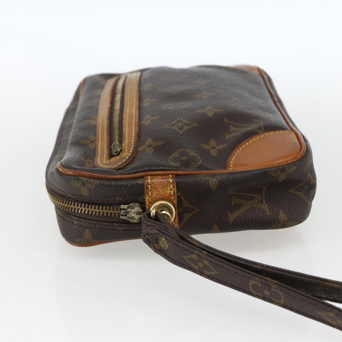 LOUIS VUITTON Monogram Marly Dragonne GM Clutch Bag M51825 LV Auth BA7172