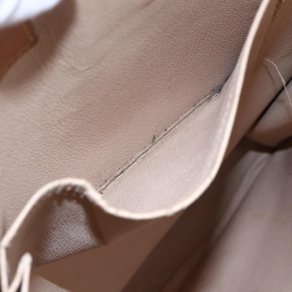 LOUIS VUITTON Monogram Sac Plat Hand Bag M51140 LV Auth BA7185