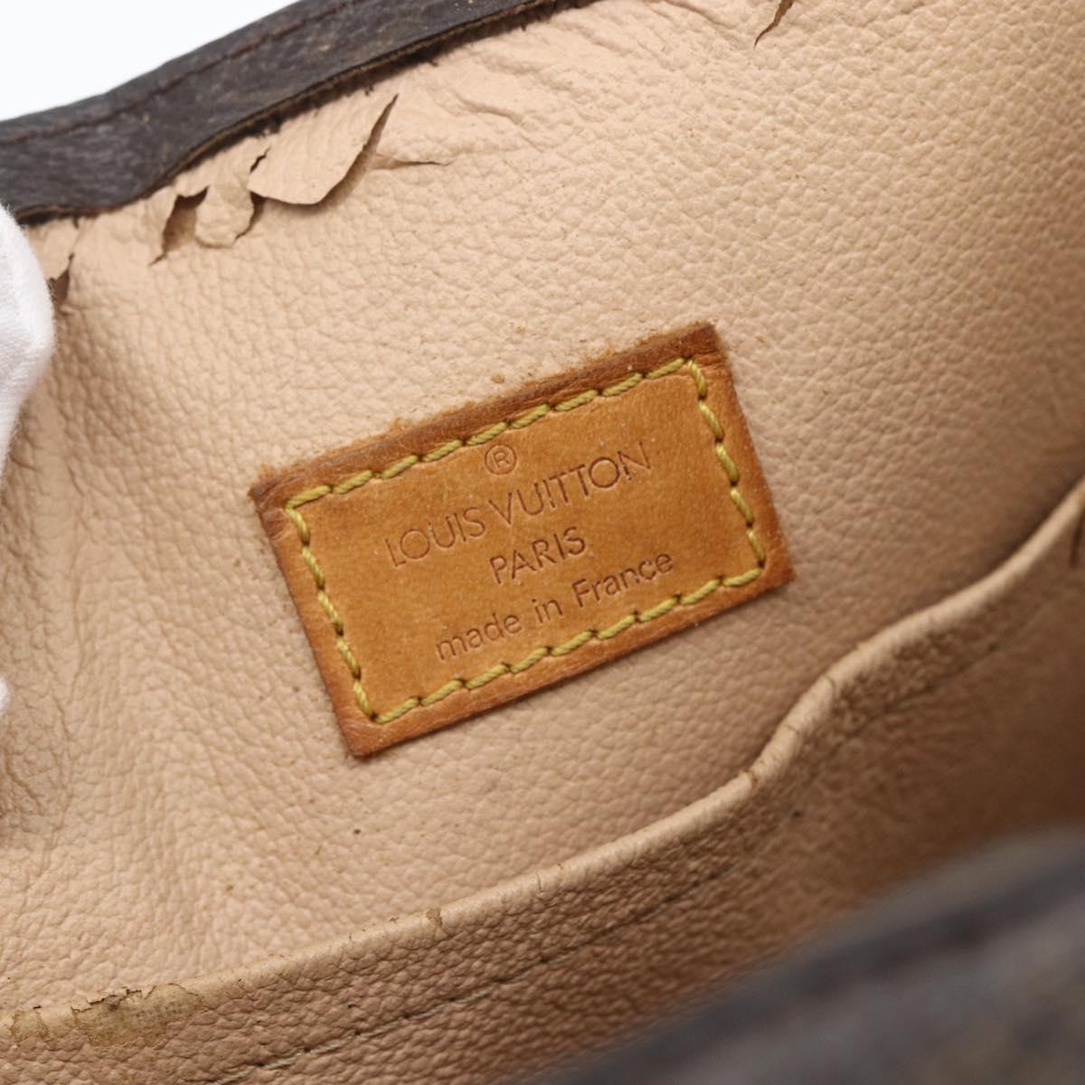LOUIS VUITTON Monogram Sac Plat Hand Bag M51140 LV Auth BA7186