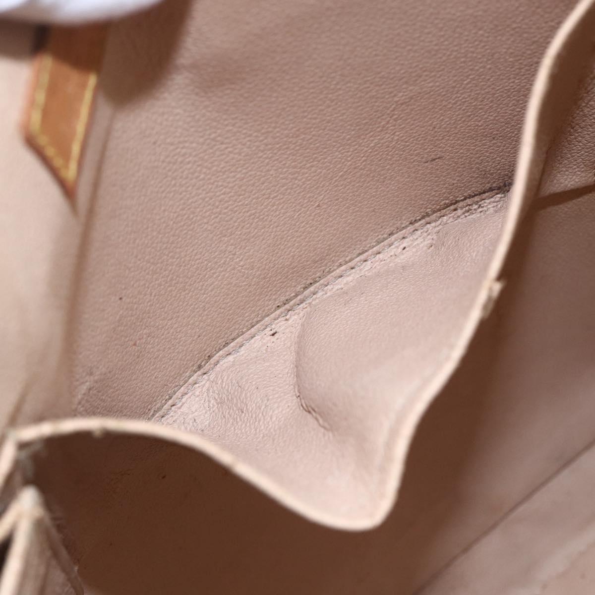 LOUIS VUITTON Monogram Sac Plat Hand Bag M51140 LV Auth BA7186