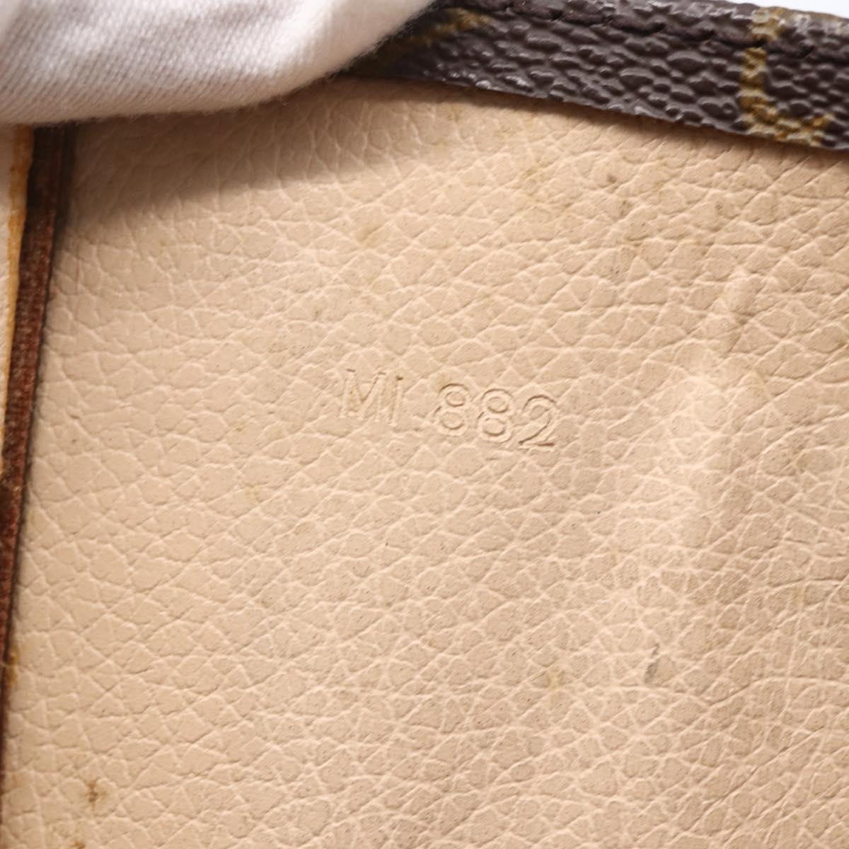 LOUIS VUITTON Monogram Sac Plat Hand Bag M51140 LV Auth BA7187