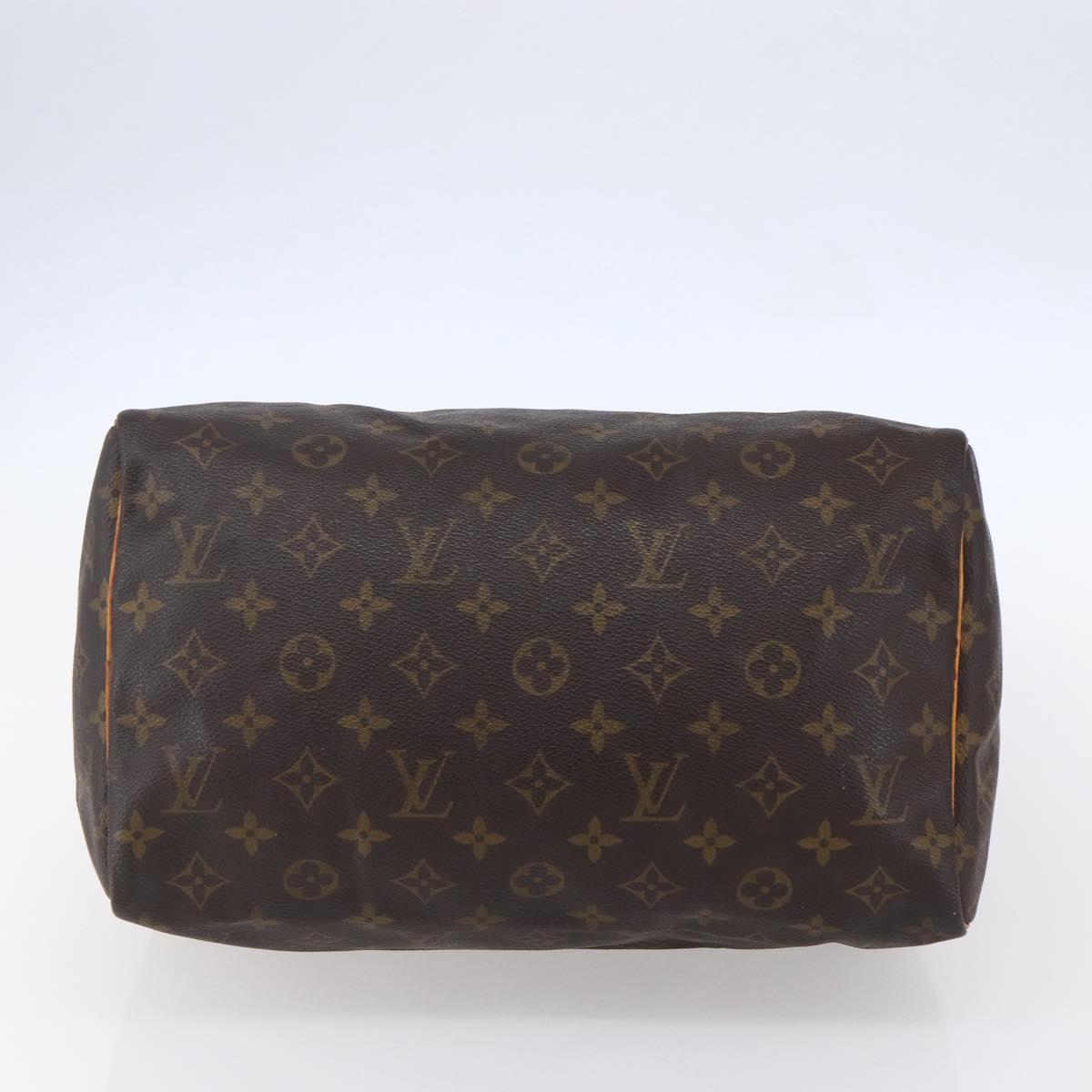 LOUIS VUITTON Monogram Speedy 30 Hand Bag M41526 LV Auth BA7189