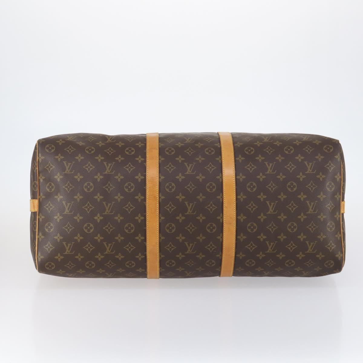 LOUIS VUITTON Monogram Keepall Bandouliere 60 Boston Bag M41412 LV Auth BA7196