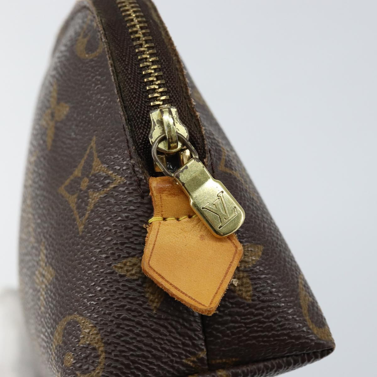 LOUIS VUITTON Monogram Pochette Cosmetic PM Pouch M43998 LV Auth BA7197