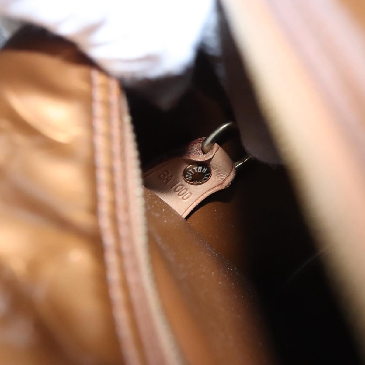 LOUIS VUITTON Monogram Vernis Tompkins Square Bag Bronze M91103 LV Auth BA720