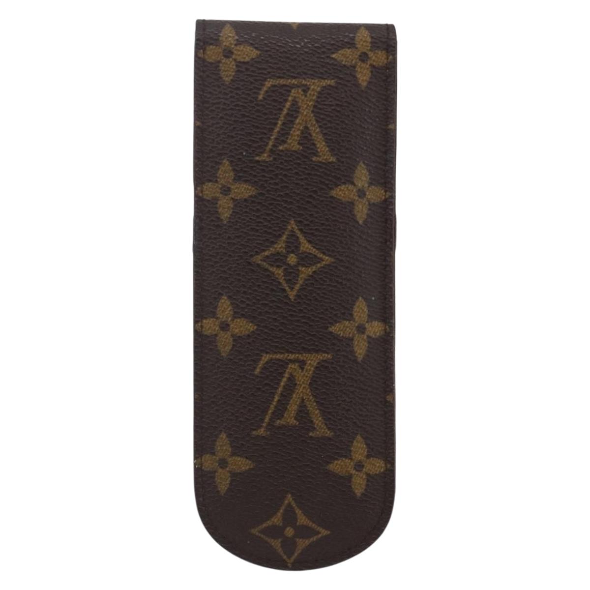 LOUIS VUITTON Monogram Etui Stilo Pen Case M62990 LV Auth BA7201V