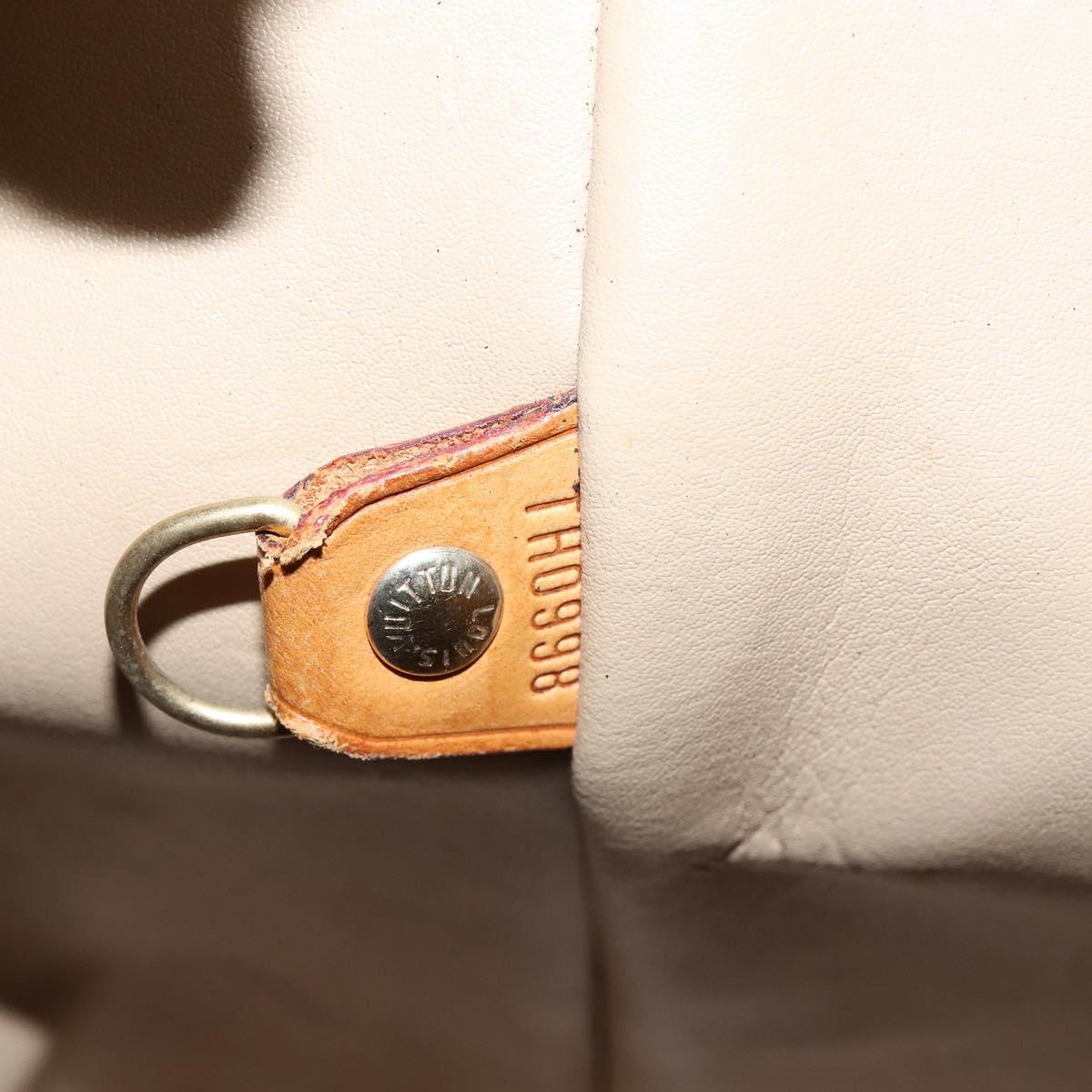 LOUIS VUITTON Monogram Vernis Houston Hand Bag Beige M91004 LV Auth BA7204