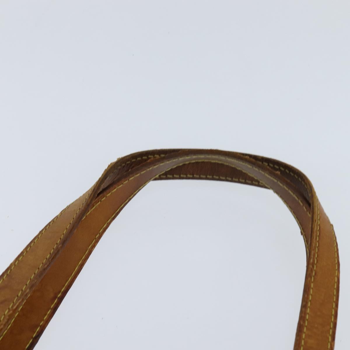 LOUIS VUITTON Monogram Vernis Houston Hand Bag Beige M91004 LV Auth BA7204