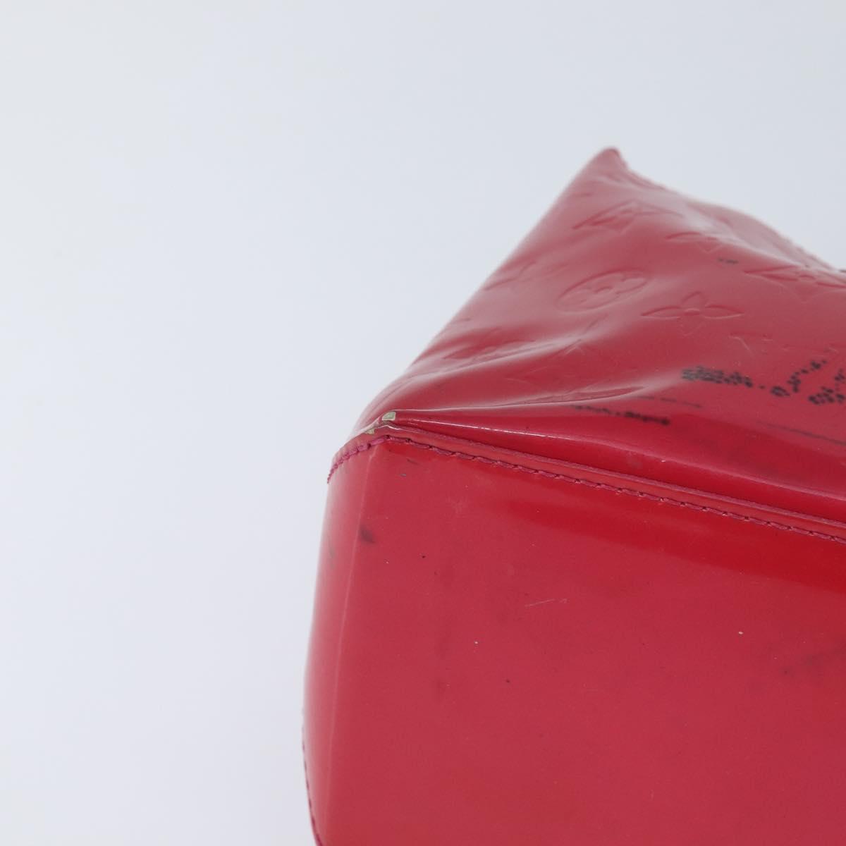 LOUIS VUITTON Monogram Vernis Wilshire Boulevard Bag Rose Pop M93643 Auth BA7211