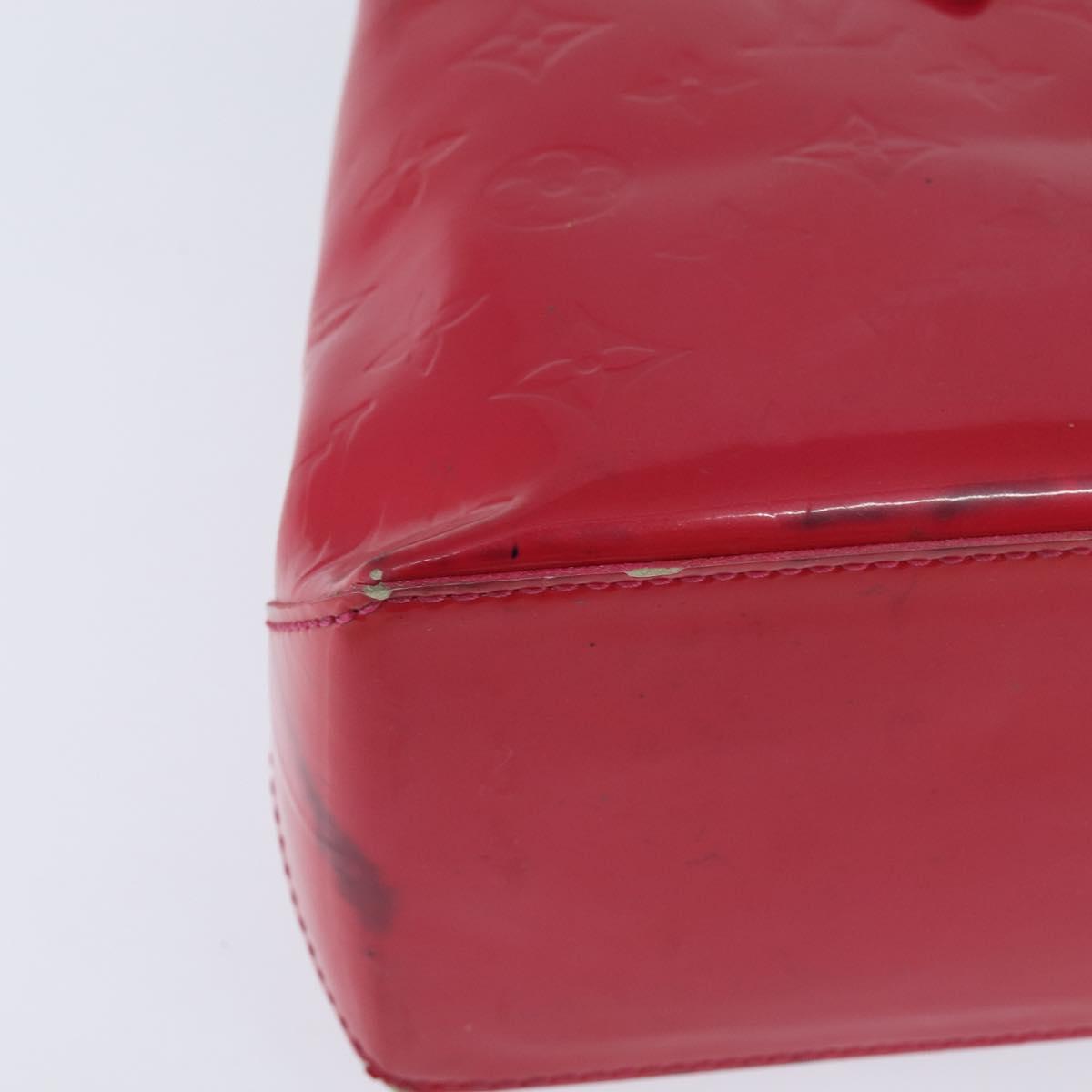 LOUIS VUITTON Monogram Vernis Wilshire Boulevard Bag Rose Pop M93643 Auth BA7211