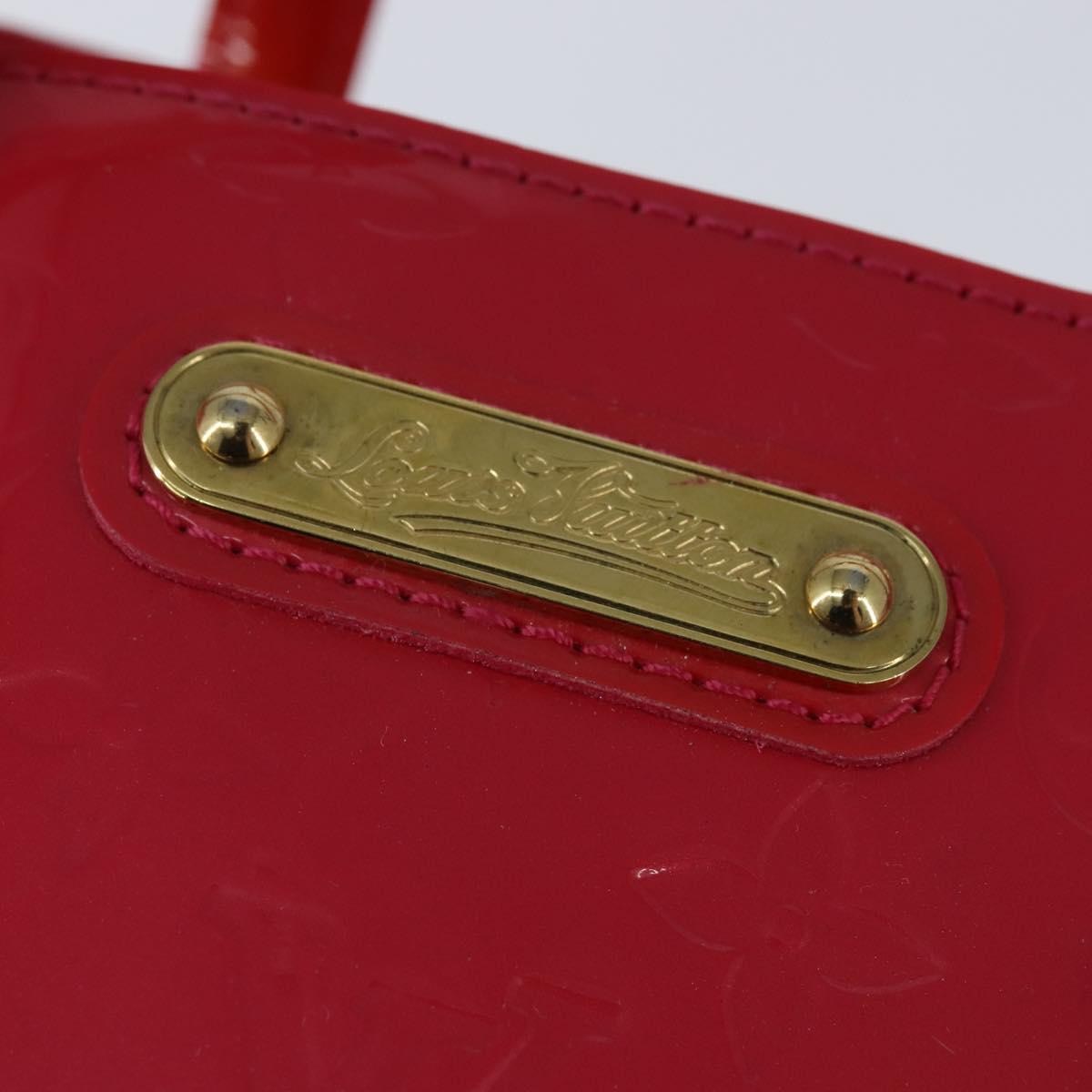 LOUIS VUITTON Monogram Vernis Wilshire Boulevard Bag Rose Pop M93643 Auth BA7211