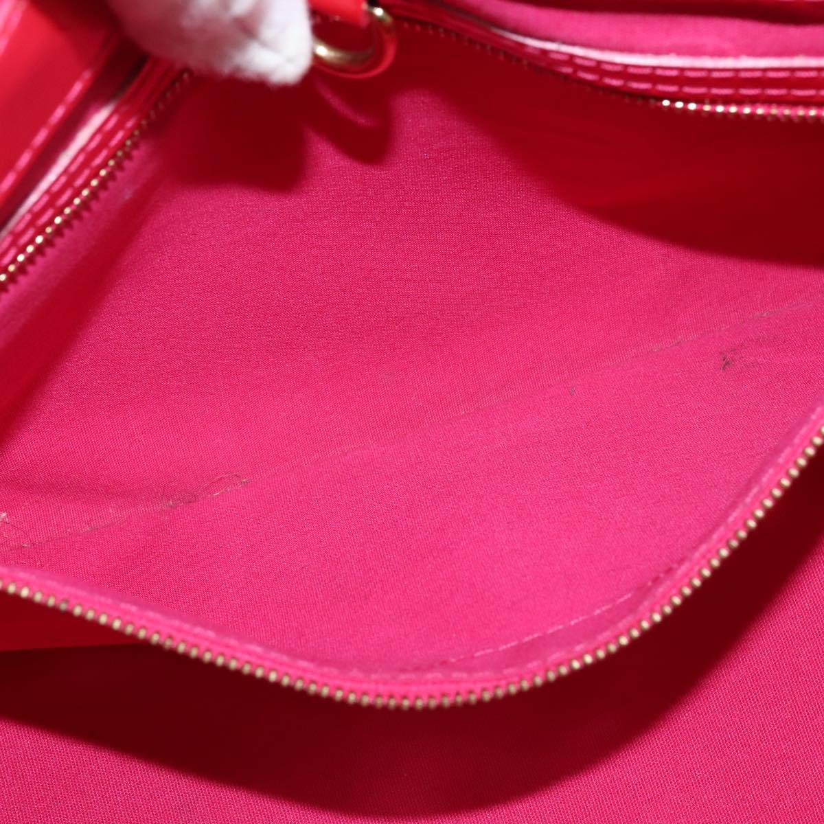 LOUIS VUITTON Monogram Vernis Wilshire Boulevard Bag Rose Pop M93643 Auth BA7211