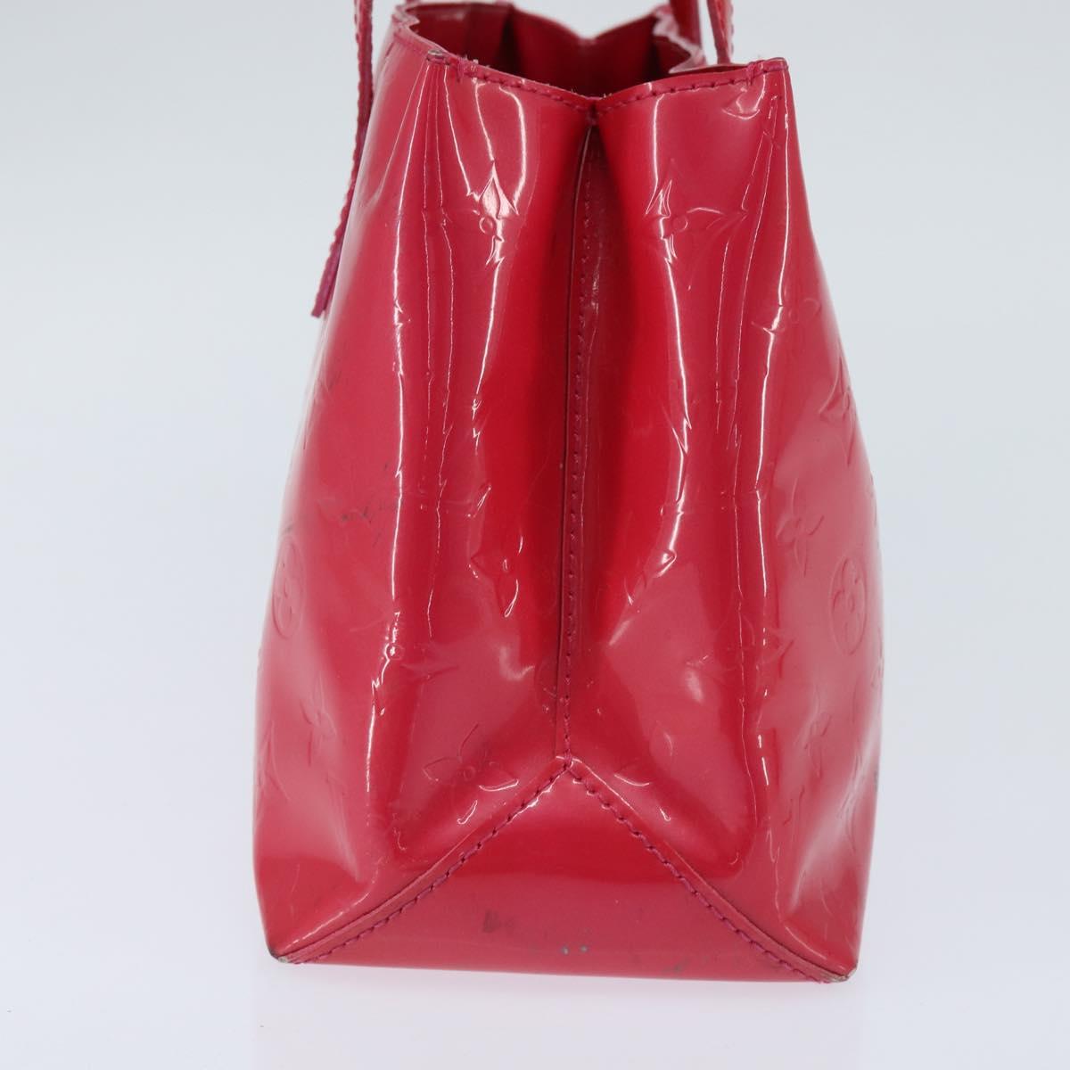LOUIS VUITTON Monogram Vernis Wilshire Boulevard Bag Rose Pop M93643 Auth BA7211