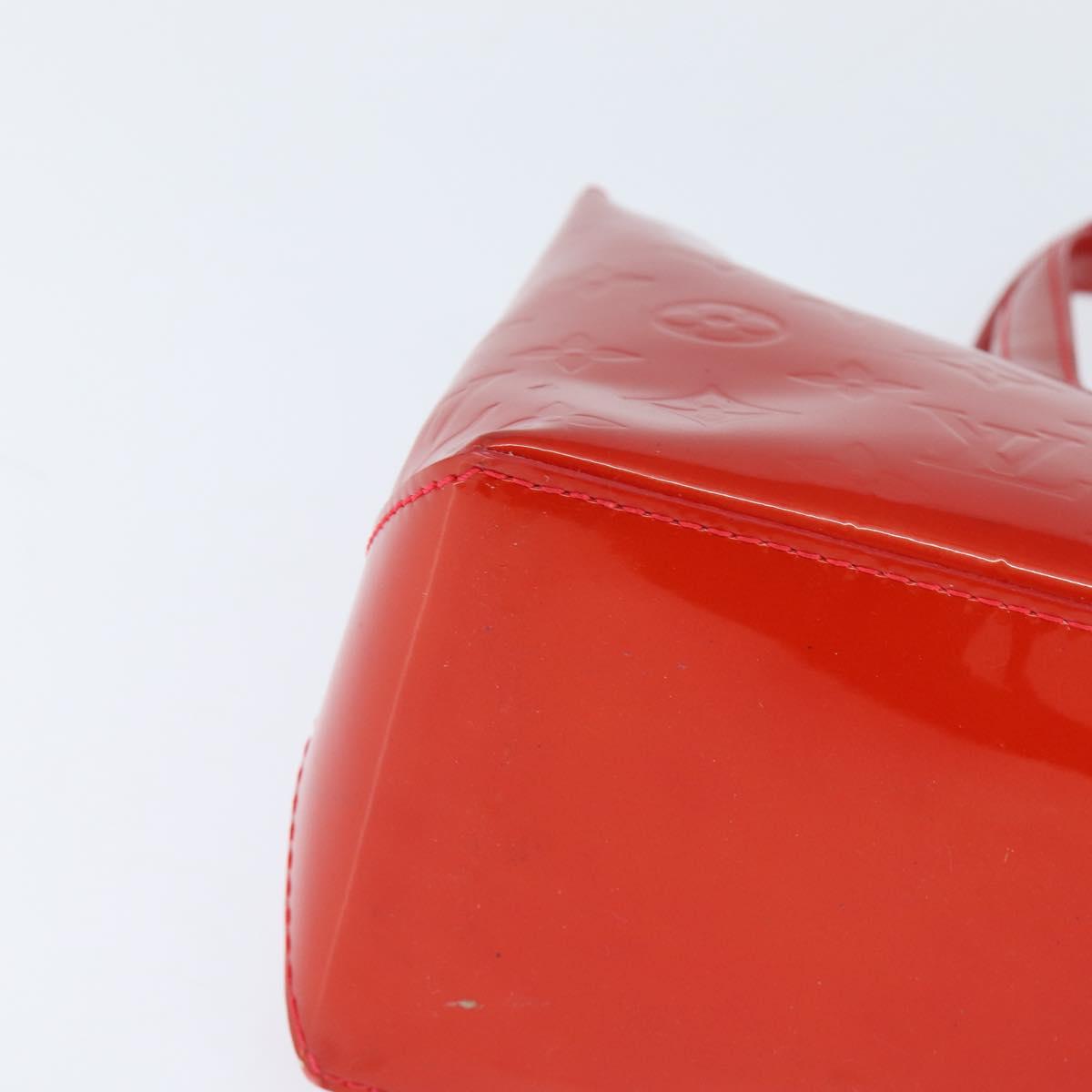 LOUIS VUITTON Monogram Vernis Wilshire PM Bag Rouge Grunadine M91723 Auth BA7212