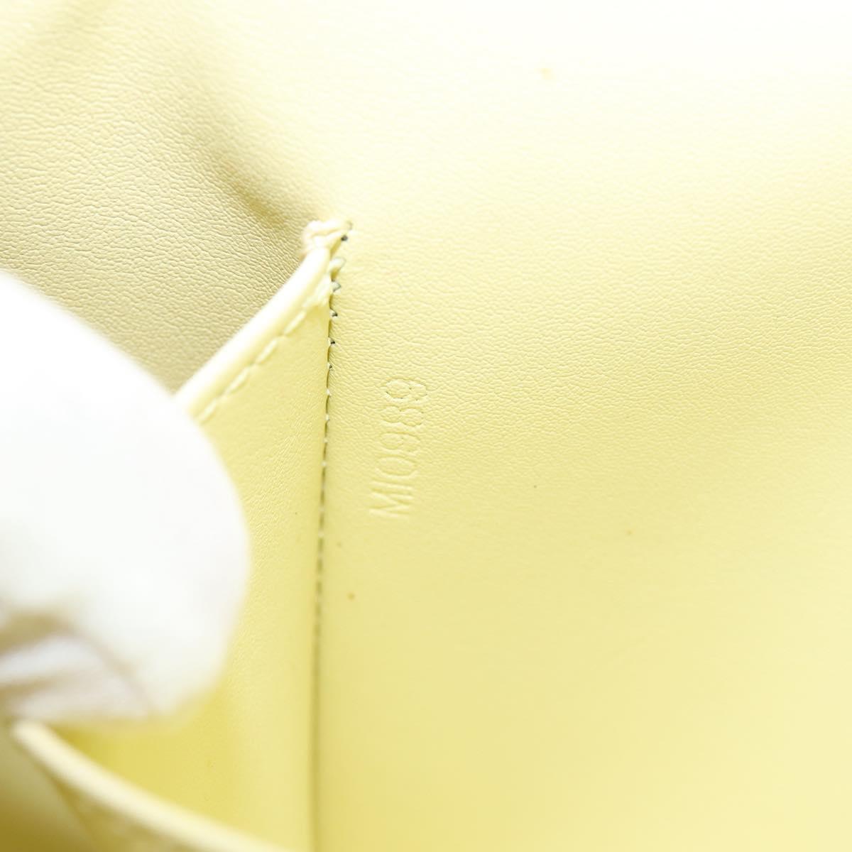 LOUIS VUITTON Monogram Vernis Thompson Street Bag Lime Yellow M91071 Auth BA7213
