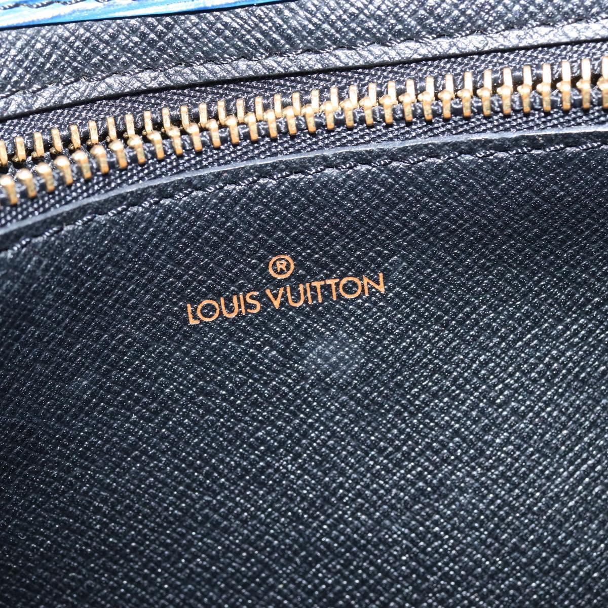 LOUIS VUITTON Epi Art Deco Clutch Bag Blue M52635 LV Auth BA7217