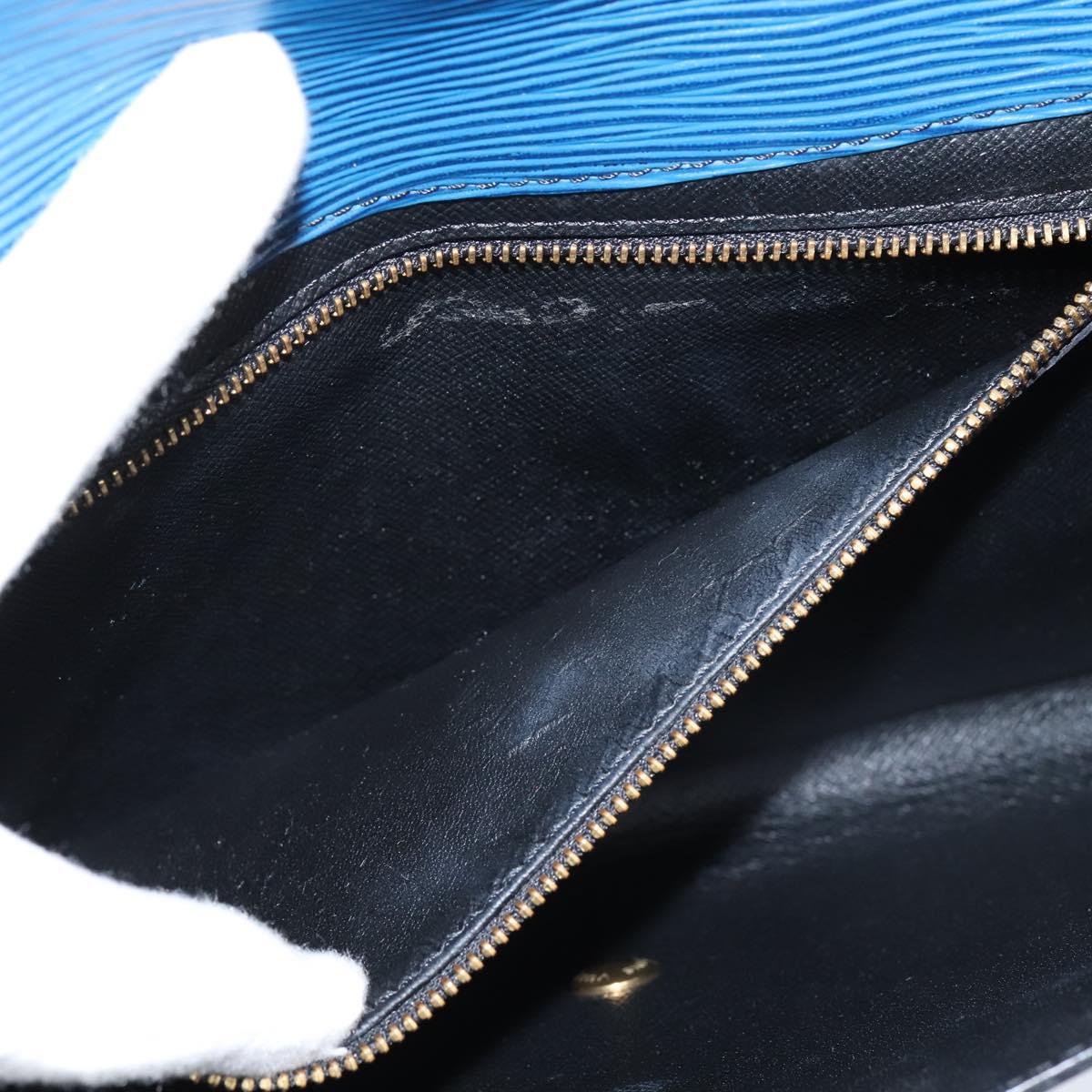 LOUIS VUITTON Epi Art Deco Clutch Bag Blue M52635 LV Auth BA7217