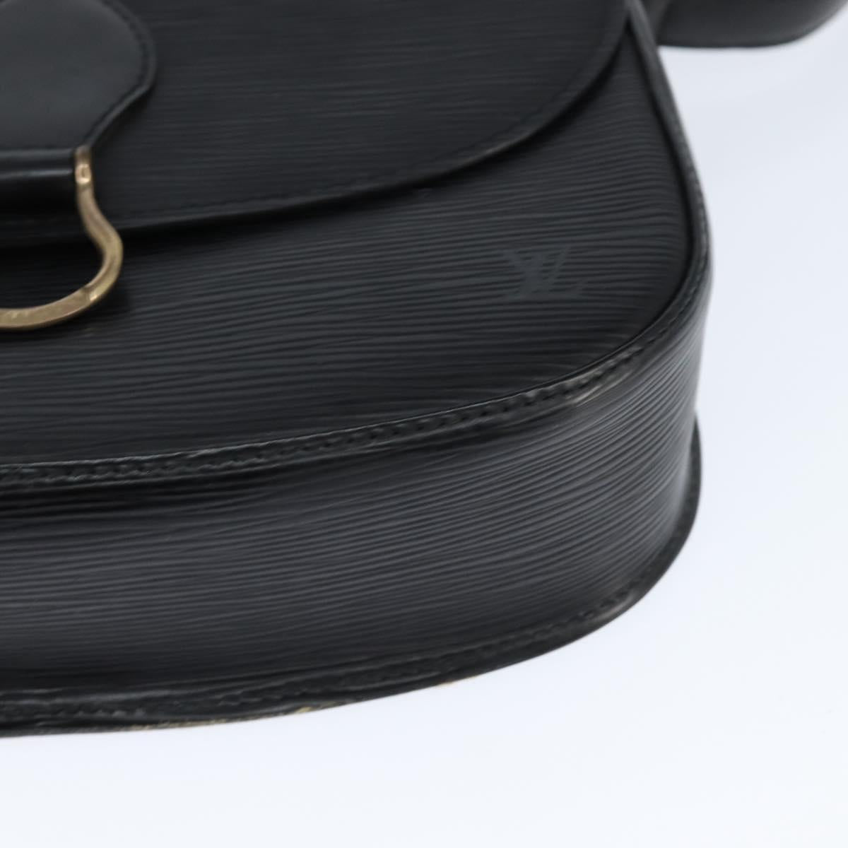 LOUIS VUITTON Epi Saint Cloud GM Shoulder Bag Black Noir M52192 LV Auth BA7219