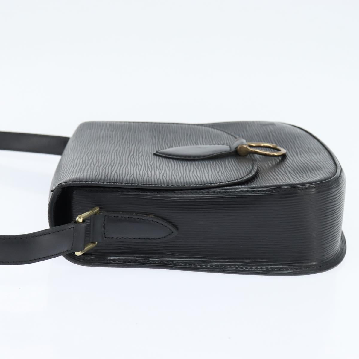 LOUIS VUITTON Epi Saint Cloud GM Shoulder Bag Black Noir M52192 LV Auth BA7219