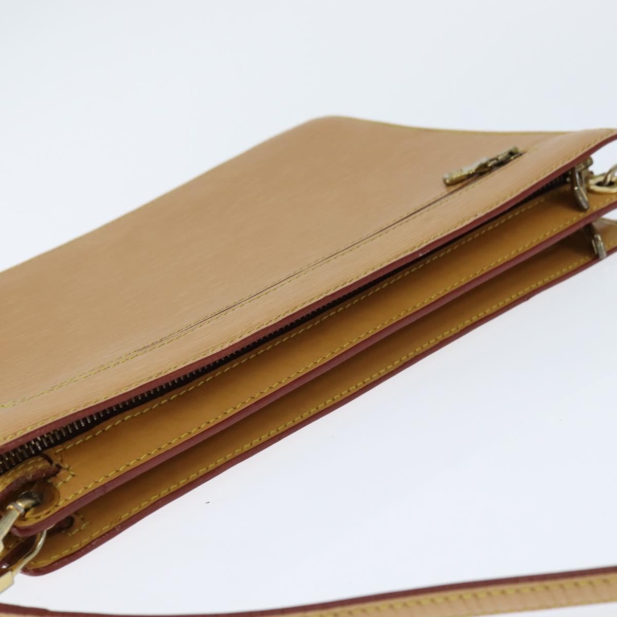 LOUIS VUITTON Epi Angian Shoulder Bag Beige M52116 LV Auth BA7220