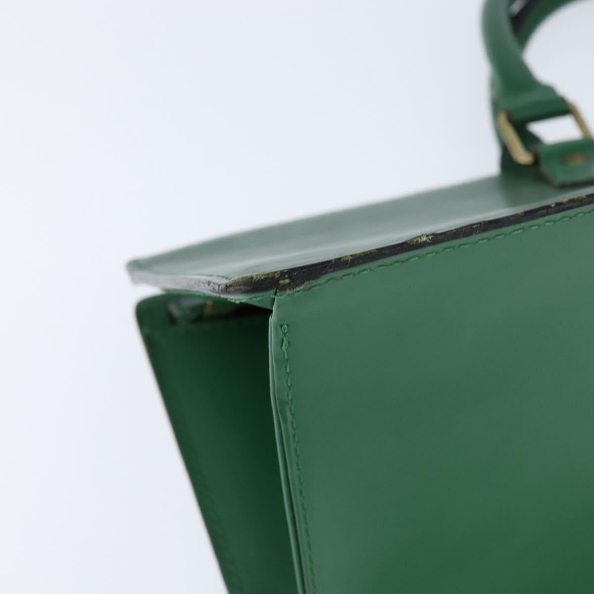 LOUIS VUITTON Epi Sac Triangle Hand Bag Green M52094 LV Auth BA7221